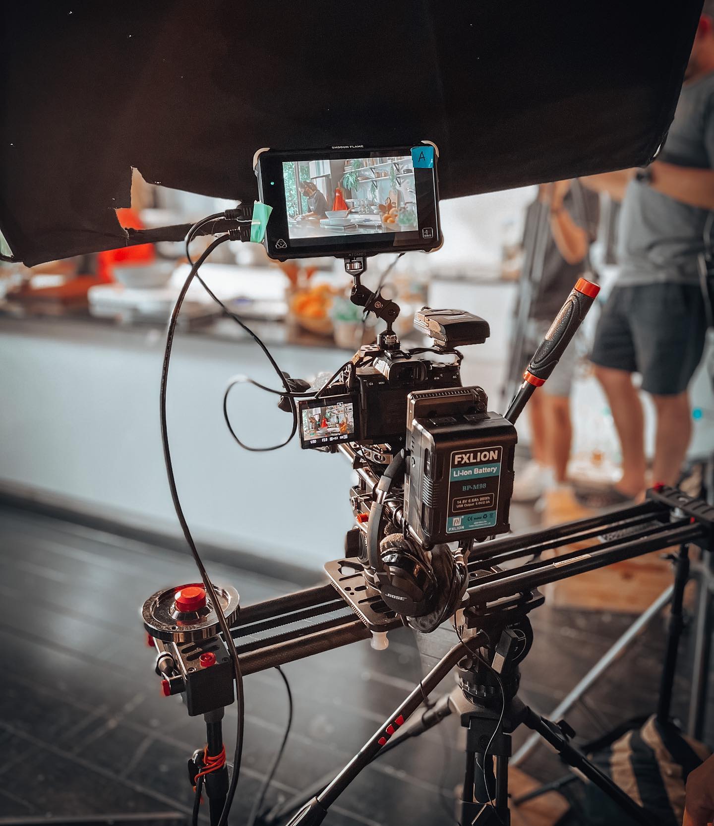Porjai camera setup on set