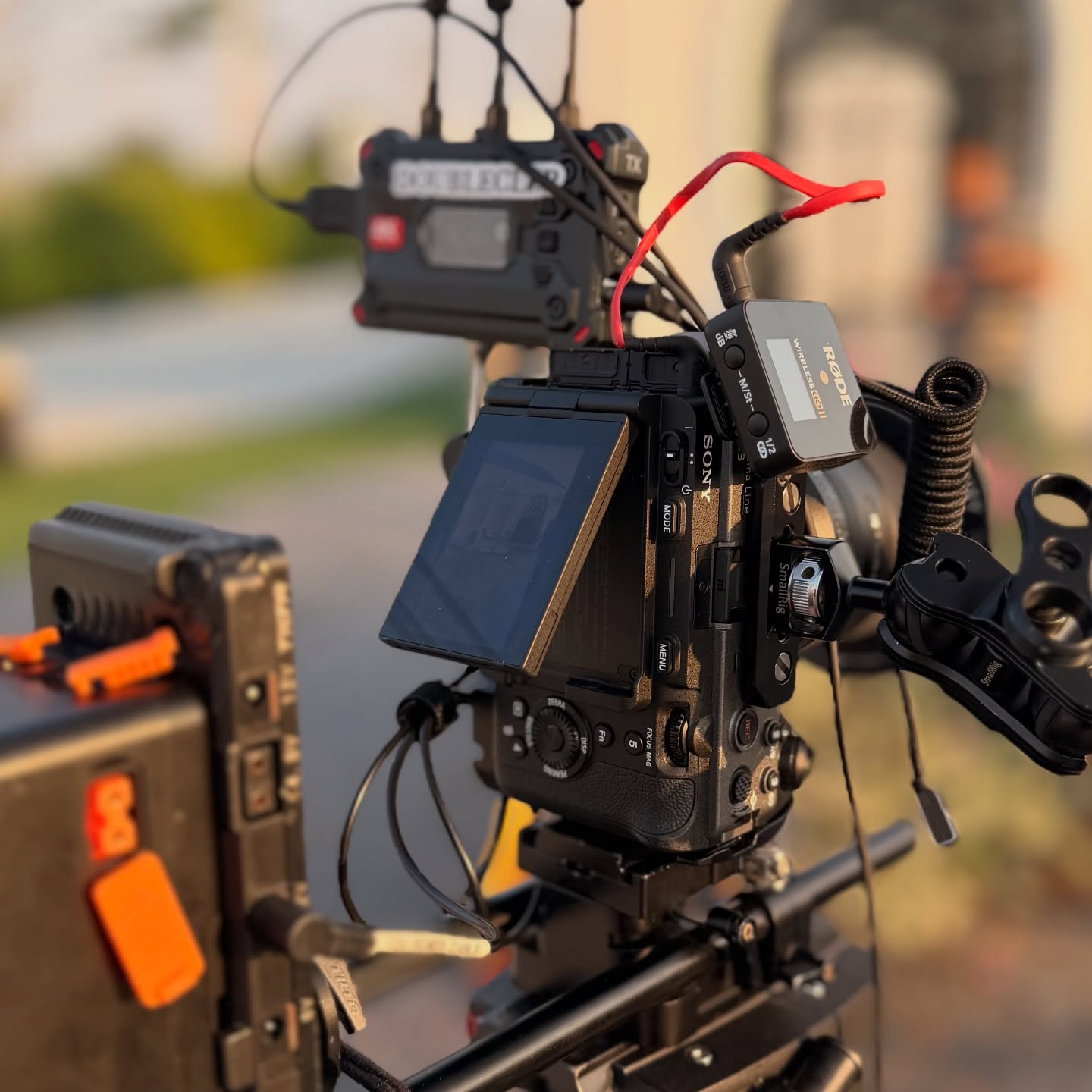 Porjai Sony camera rig close up